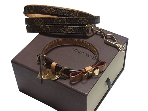 Louis Vuitton dog Baxter dog collar and leash set 